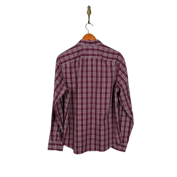 UNTUCkit Wrinkle Free Red Multicolor Plaid Flannel Button Down Shirt Men's L - Picture 2 of 6